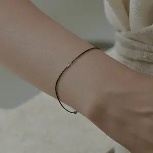 1mm 박스체인 목걸이 925실버 블랙도금 박스체인 팔찌 목걸이세트