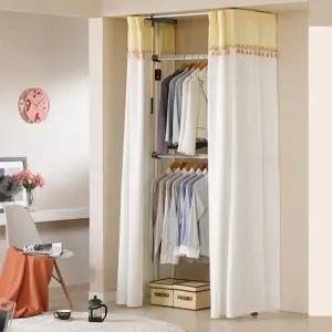 UPGRADE 드레스룸 행거 38mm 2단 드레스룸행거 수납행거 조립식행거 정리대 커버행거 이동식행거