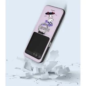 갤럭시 Z플립 7 FE 6 5 4 3 케이스 스케이트보드 빈티지 스누피 하루 고리형 카드 도어 범퍼 지플립7 TRY