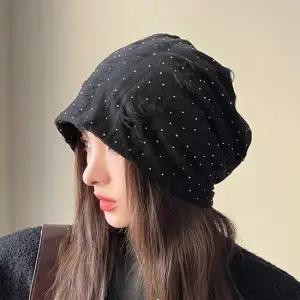 위에 빈티지 일본스타일 니트 비니 모자