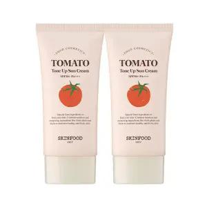 스킨푸드 토마토 톤업 선크림(new) SPF50+ PA+++ 50mlx2개 (26.07.20까지) 브라이트닝