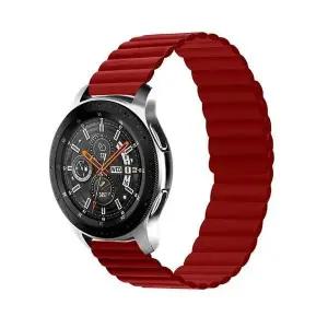 갤럭시워치 웨이브 실리콘 자석 스트랩 레드 22mm