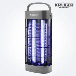 가정용 캠핑용 크루거 듀얼램프 파리 벌레 모기퇴치기 포충기 20W 그레이