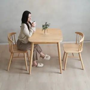 에보니아 키안 원목 2인용 식탁 테이블 사각 원형 / 2인 식탁 세트