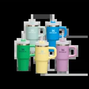 스탠리 ?처 H2.0 플로우스테이트 텀블러 20온즈 591ml 보온 보냉 빨대 텀블러 손잡이