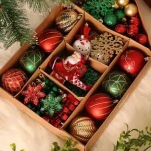 크리스마스트리 장식볼 오너먼트세트 컬러팝) DP68558 크리스마스 장식볼 오너먼트 트리장식