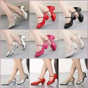 라인댄스구두 낮은굽 라틴 스포츠댄스 댄스화 댄스힐 공연