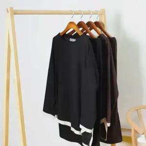 사선 배색 투피스 세트