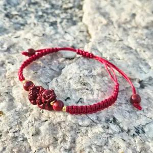 액운차단 경면주사 풍수 재물 비휴 염주 매듭팔찌