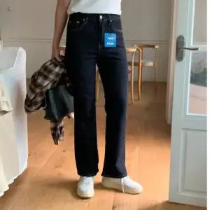 부츠컷청바지 생지데님 스판청바지 논페이드 진청 밴딩데님