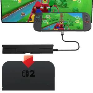겜맥 닌텐도 스위치2 호환 독 연장 케이블 tv 연결 출력 연장선