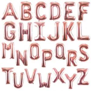 PW-SA 알파벳 풍선(대) 로즈골드 생일 이니셜 파티