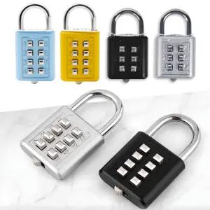 6열 번호키 캐리어 자물쇠 잠금장치 가방 여행용 도난방지 백팩 8열 버튼 유럽 여행