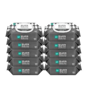 물티슈 모나리자 내추럴 소프트 무자극 물티슈 캡형 100매 10팩