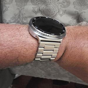 삼성 갤럭시 워치 8 클래식 46mm 메탈 스테인리스 스틸 스트랩 팔찌 호환, 밴드용