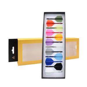 큐소울 ROST 77 통합 다트 샤프트 및 플라이트 빅 윙/스탠다드 쉐이프 컬러 컬렉션 팩 12개