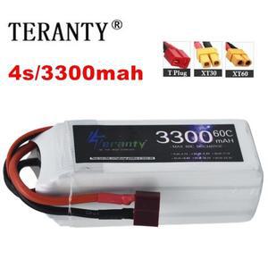 LiPo 충전식 배터리, RC FPV 레이싱 드론 쿼드콥터 XT60 커넥터 딘 플러그 포함, 4S, 3300mAh, 14.8V