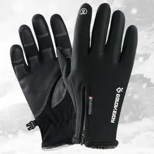 겨울 스마트폰 터치 방한 보온 방수 자전거 기모 장갑