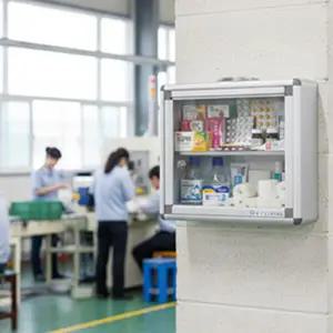 벽걸이 알루미늄 구급함 소형 휴대용 사무실 약보관함 구급상자