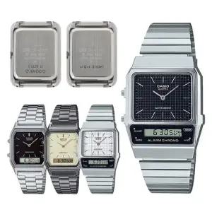 카시오 무료각인 아나디지 빈티지 공용 커플 메탈시계 모음