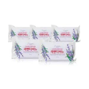 동서씨앤지 향이 좋은 라벤더 세수 비누 150g 5개/진정비누 인삼비누 홍삼비누 어성초비누 알로에비누