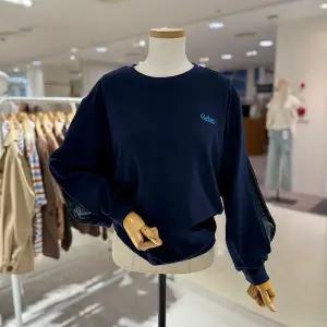 [대구백화점] [스테파니]소매 체크 배색 맨투맨(A25TS5309)