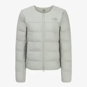 노스페이스 경량 패딩 여성 르위스 T 가디건 자켓 웜 그레이 NJ3NR81C