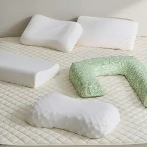 태국 천연 라텍스베개 꿀잠 숙면 기능성 경추 베개 모음 굴곡 하트 지압
