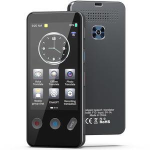 WiFi가 필요 없는 언어 번역기, 모든 언어를 위한 즉각적인 양방향 여행, 비즈니스를 온라인 오프라인 사진이 포함된 139개 이상의 고정확도 번역기(블랙)