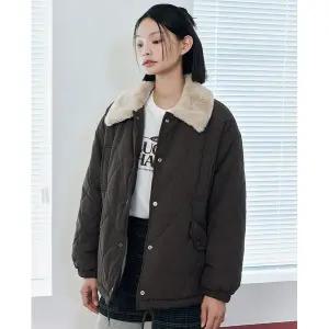 갤러리아 [LAP]24 F/W 인조퍼카라 뽀글이안감 누빔패딩(AQ4PDM80)