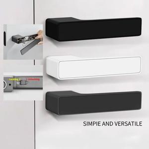 숨겨진 자석 도어락 세트 키 포함 가정 아파트 사무실 현관문 침실 핸들