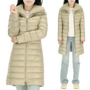 로고 플레이트 PI0650DIC M05 12017Z 1985  ELISA 엘리사 여성 퍼 구스다운 롱패딩 점