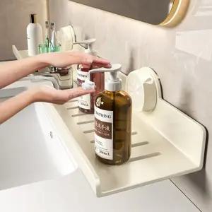 흡착식 무타공 세면대 욕실 선반