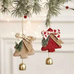 현관문종 문종 크리스마스 차임벨 오너먼트 리본 (48PHN)