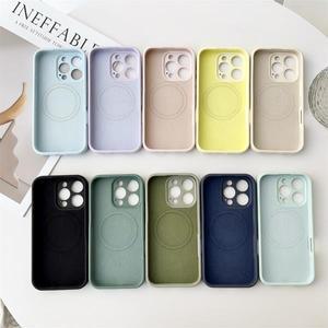 아이폰 17 에어 13 14 15 16 프로 맥스용 명품 정품 마그세이프 마그네틱 케이스, 충격 방지 리퀴드 실리콘