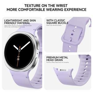 삼성 갤럭시 워치 8 44mm 밴드+케이스 1:1 스포츠 벨트 손목 교체용 코레아 시계줄+커버+글라스 스트랩