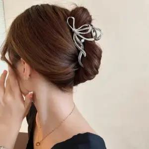 리본 나비 캐주얼 집게핀 숱많은 필수템 올림 머리 긴 여성헤어핀 여성헤어핀집게핀