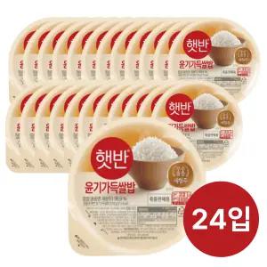 CJ 햇반 윤기가득쌀밥 210g 24개