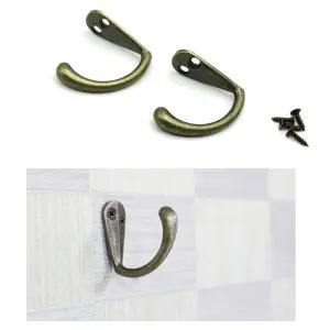 빈티지 벽 후크 홀더 고리 옷걸이 훅 고정 2개입