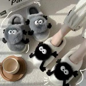 털슬리퍼 남자여자 캐릭터 동물 겨울 방한 실내화 귀여운