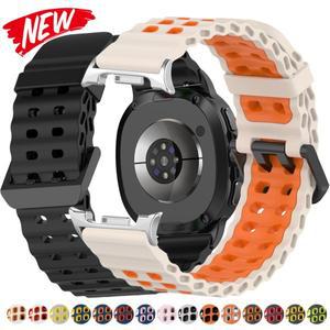 갤럭시 워치 8 40mm 밴드 클래식 스포츠 통기성 실리콘 스트랩 2025 호환)