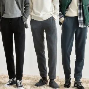 남성기모조거핏팬츠3종세트
