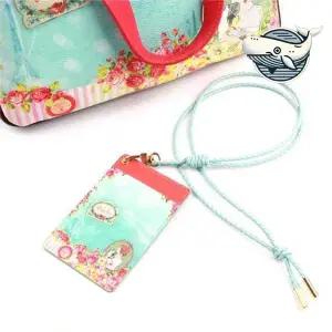 [콩심팥심]소가죽 목걸이형 카드지갑 멀티용 신분증 소지품 카드케이스