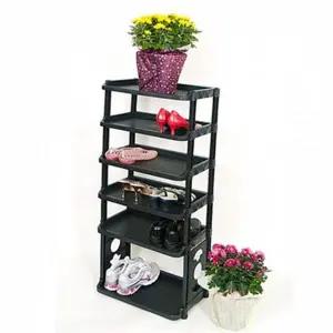 틈새 신발장 다단 좁은 수납장 현관 신발장 12켤레 6단 플라스틱 선반장 보관함 다용도 정리함 조립식 선반