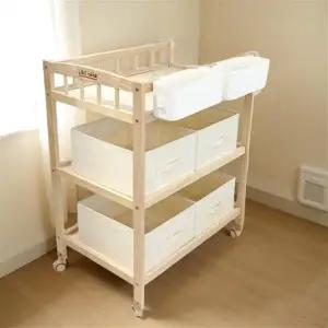 아기 기저귀 갈이대 신생아 스탠딩 수납장 교환대