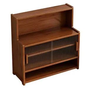 원목 컵 정리함 찬장 보관함 4단 키친장 거치대 컵정리함