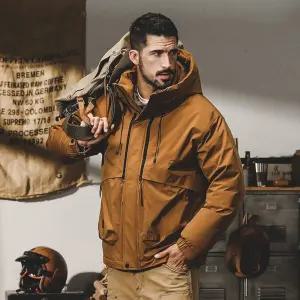 남자 활동성 점퍼 패딩 오리털 겨울 카고 아웃도어 정전기 방지 힛템