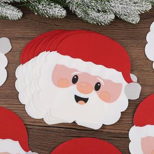 24개 귀여운 산타클로스 종이 냅킨 크리스마스 파티 일회용 티슈 2025 휴일 테이블 2026 홈 용품 새해 장식