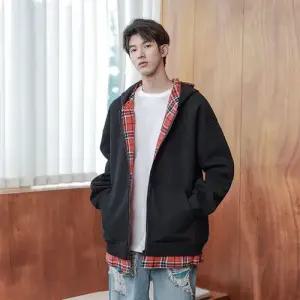 엘럽 남성용 후드집업 점퍼 후드 봄 가을 수술 풀오버 구조 분할 코트 힛템