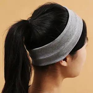 [콩심팥심]반다나 헤어밴드 연그레이 세안 여자 헤드밴드 면